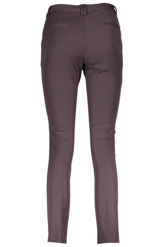 Brown Cotton Women Pant