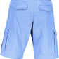 Light Blue Cotton Men Bermuda Pant