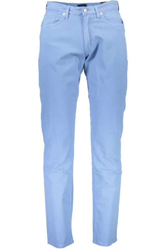 Light Blue Cotton Men Jean