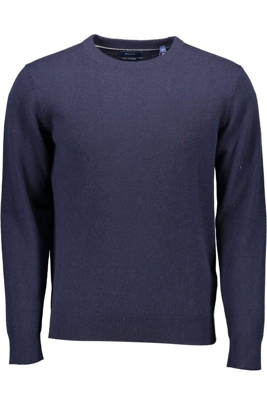 Blue Wool Men Sweater
