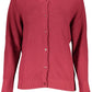 Red Cotton Women Cardigan