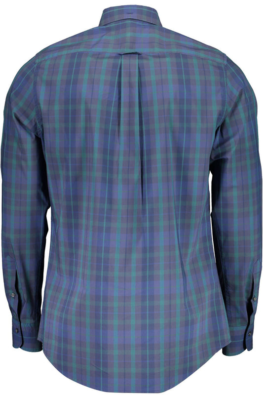 Green Cotton Men Shirt