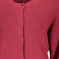 Red Cotton Women Cardigan