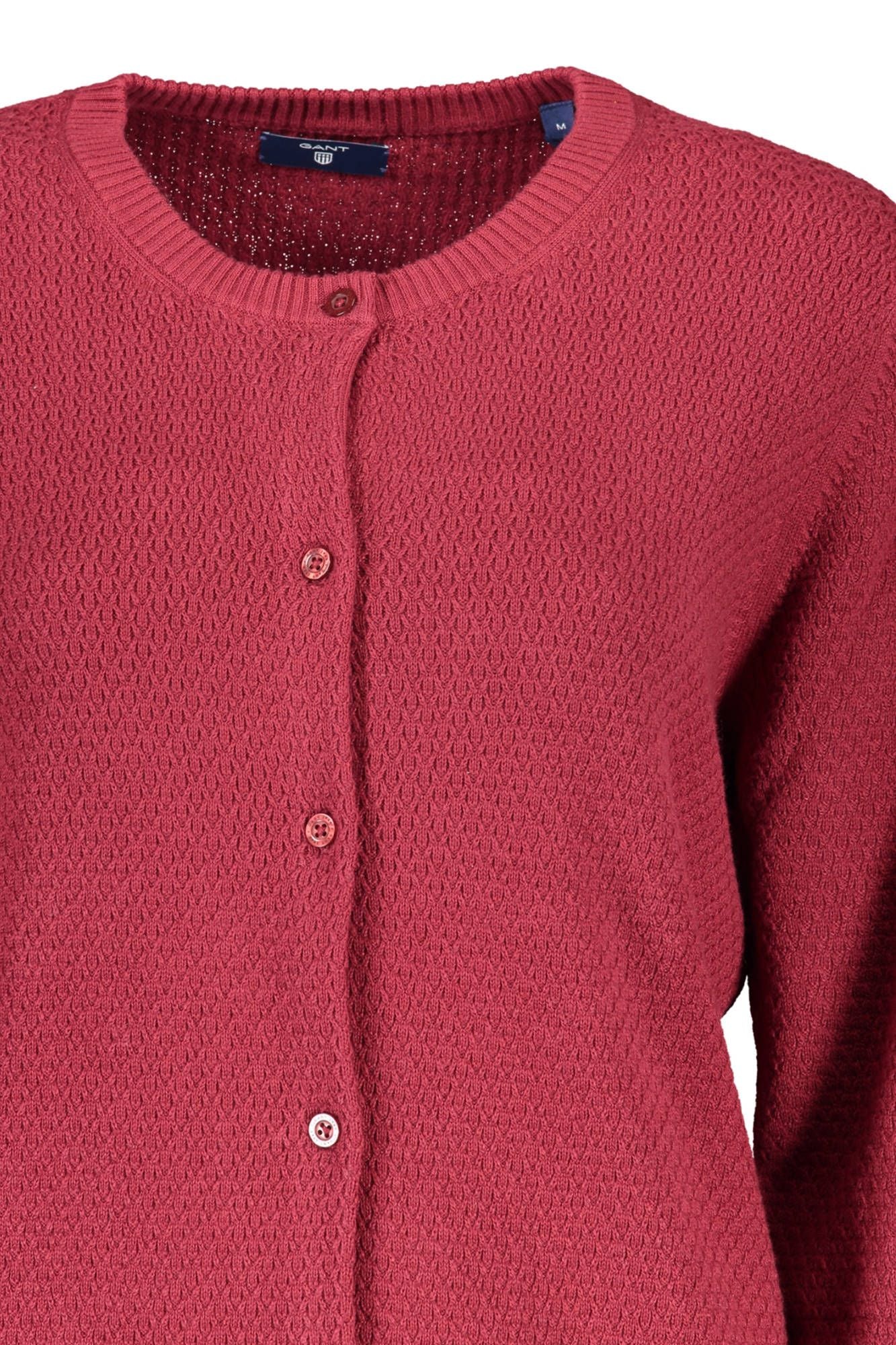 Red Cotton Women Cardigan