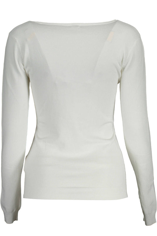 White Viscose Women Shirt