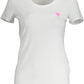 White Cotton Women T-Shirt
