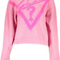 Pink Cotton Women Sweater