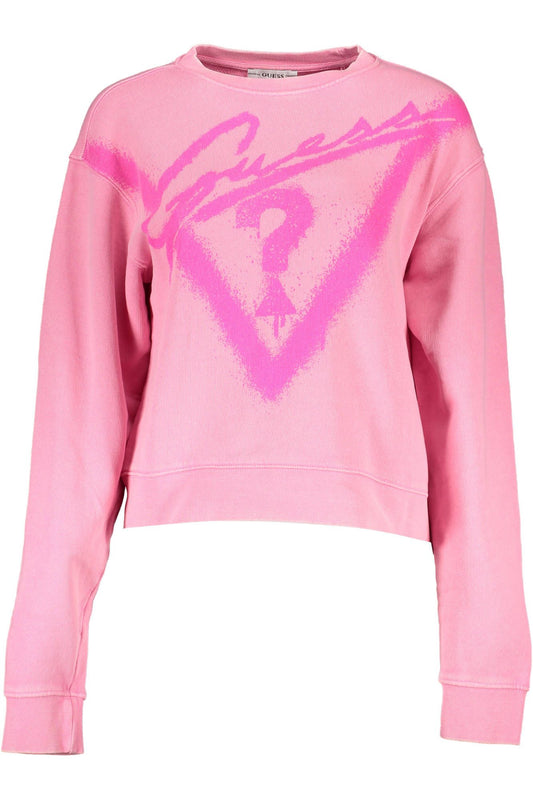 Pink Cotton Women Sweater