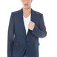 Blue Wool Men Jacket