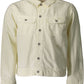 White Cotton Men Jacket