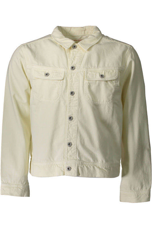 White Cotton Men Jacket