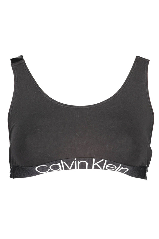 Black Cotton Women Sports Bra