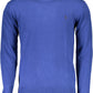 Blue Cotton Men Sweater
