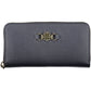 Blue Polyurethane Women Wallet