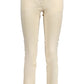 Beige Cotton Women Pant