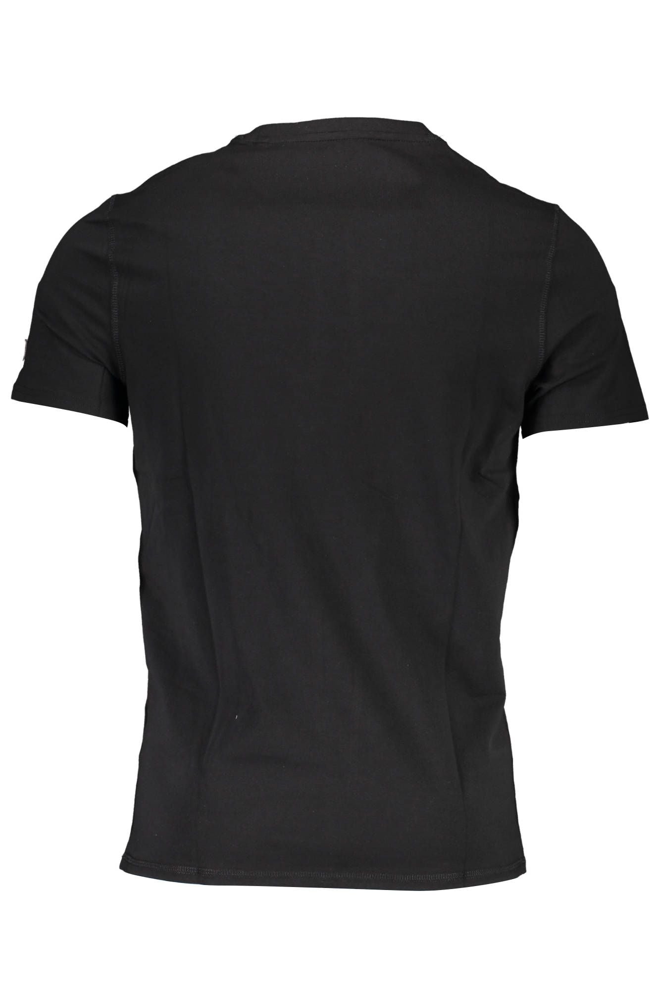 Black Cotton Men T-Shirt