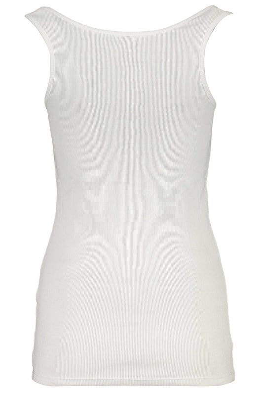 White Cotton Women Tank Top