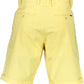 Yellow Cotton Men Bermuda