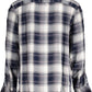 Blue Viscose Men Shirt