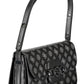 Black Polyethylene Women Handbag