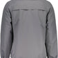 Gray Polyester Men Jacket