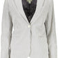 Blue Cotton Women Jacket