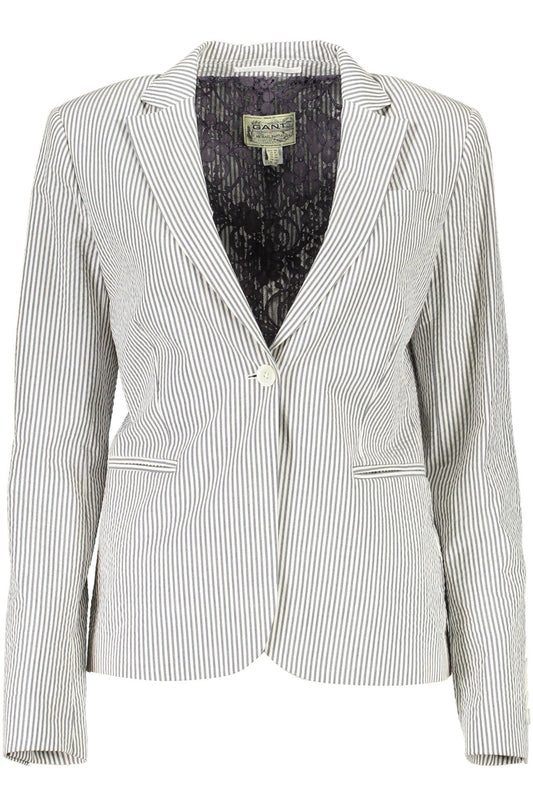 Blue Cotton Women Jacket