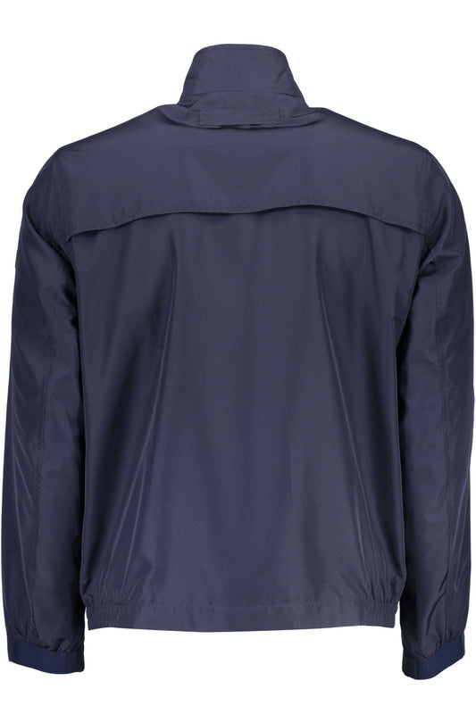 Blue Polyester Men's Jacket