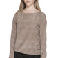 Brown Silk Women T-Shirt