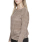Brown Silk Women T-Shirt
