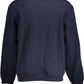 Blue Cotton Men Sweater