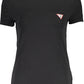 Black Cotton Women T-Shirt