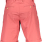 Red Cotton Men Bermuda