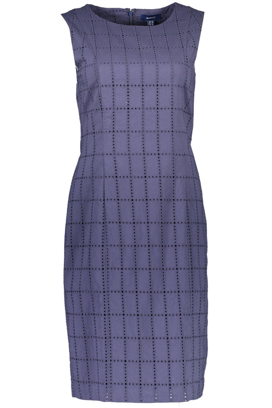 Blue Cotton Women Dress