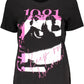Black Cotton Women T-Shirt