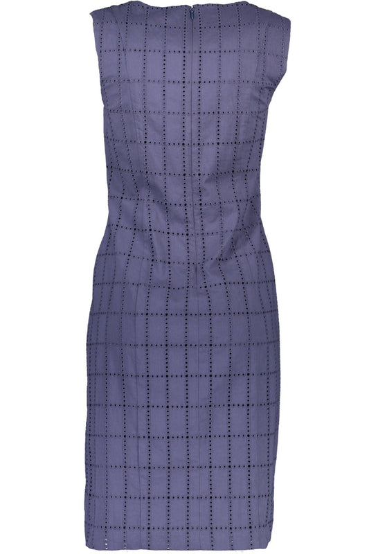 Blue Cotton Women Dress