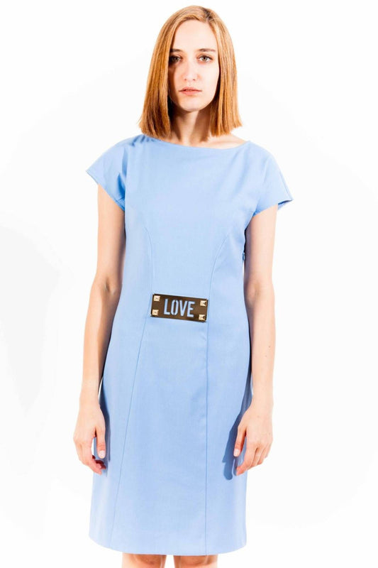 Light Blue Cotton Women Dress