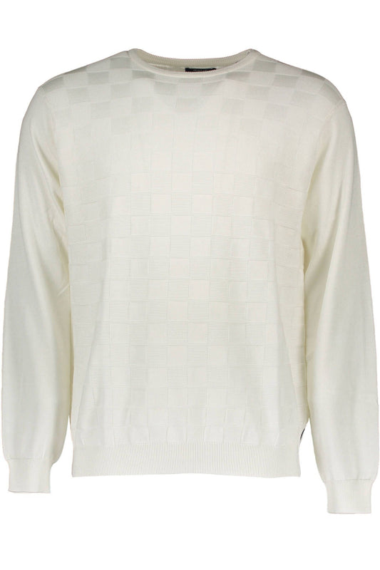 White Cotton Men's Sweater