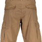 Brown Cotton Men Bermuda