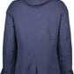 Blue Cotton Men Jacket