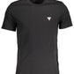 Black Cotton Men T-Shirt