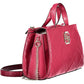 Pink Polyurethane Women Handbag