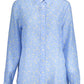 Light Blue Cotton Women Shirt