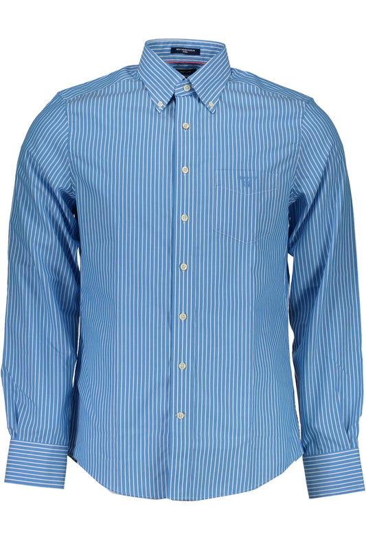 Light Blue Cotton Men Shirt