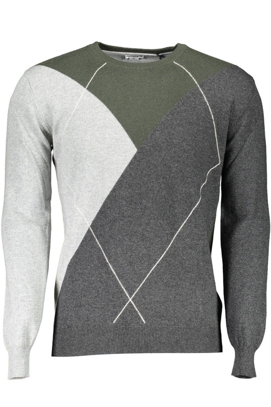 Gray Wool Men Sweater