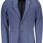 Blue Cotton Men Jacket