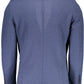 Blue Cotton Men Jacket