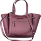 Purple Polyethylene Women Handbag