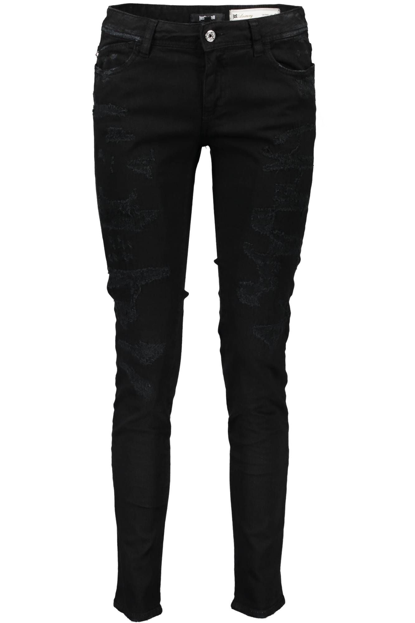 Black Cotton Women Jeans