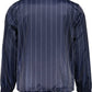 Blue Polyester Men Jacket